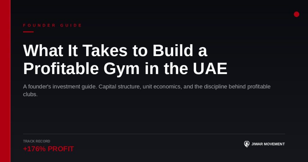 What It Takes to Build a Profitable Gym in the UAE — A Founder’s Investment Guide